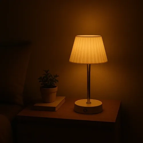 Luminária De Mesa Abajur Cupula Dimerizável Para Quarto Sala