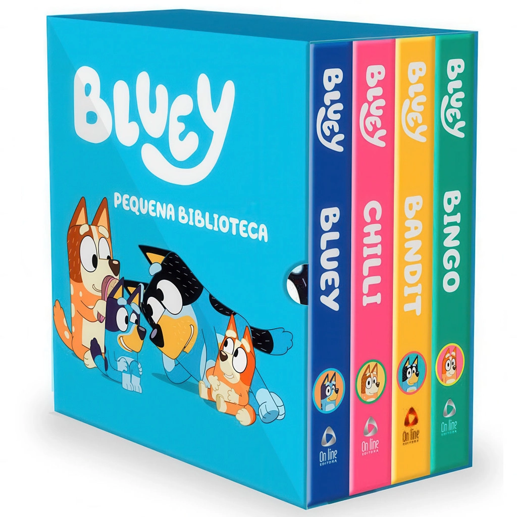Box Pequena Biblioteca da Bluey - Acompanha 4 Livrinhos | Editora On Line