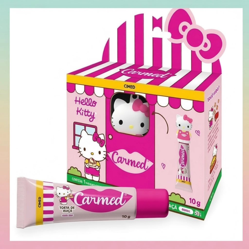 Hidratante Labial Carmed Hello Kitty Torta de Maçã