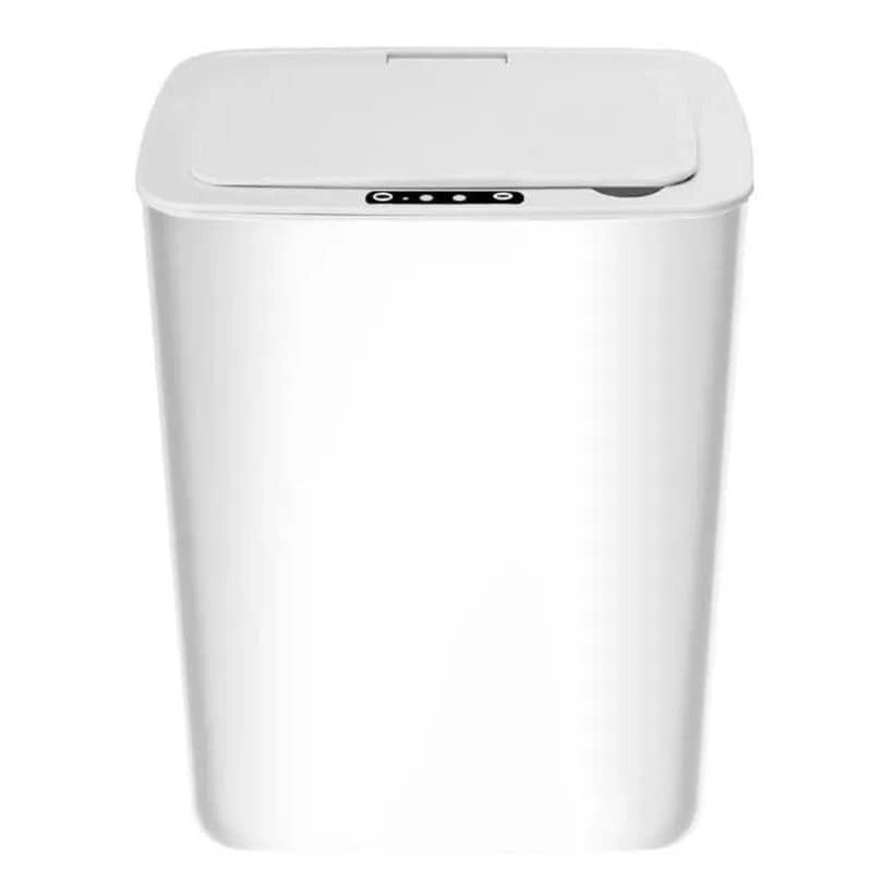 Lixeira Automatica Inteligente Com Sensor Branca 15 L