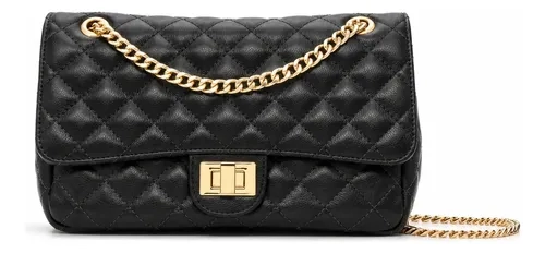 Bolsa Feminina Couro Legítimo Transversal Média Matelassê Do