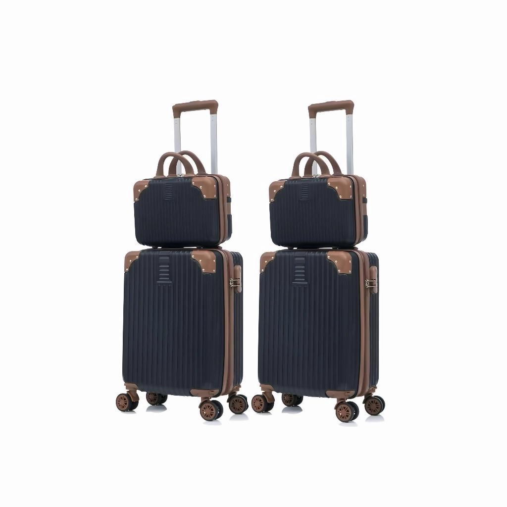 Kit Conjunto 2 Malas De Viagem + 2 Frasqueiras