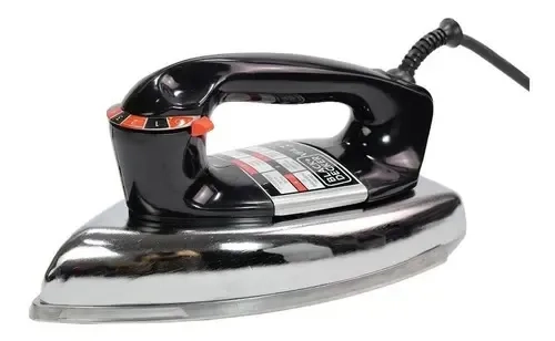 Ferro de Passar Black+Decker a Seco 1000W com Controle de Temperatura e Cabo Giratório