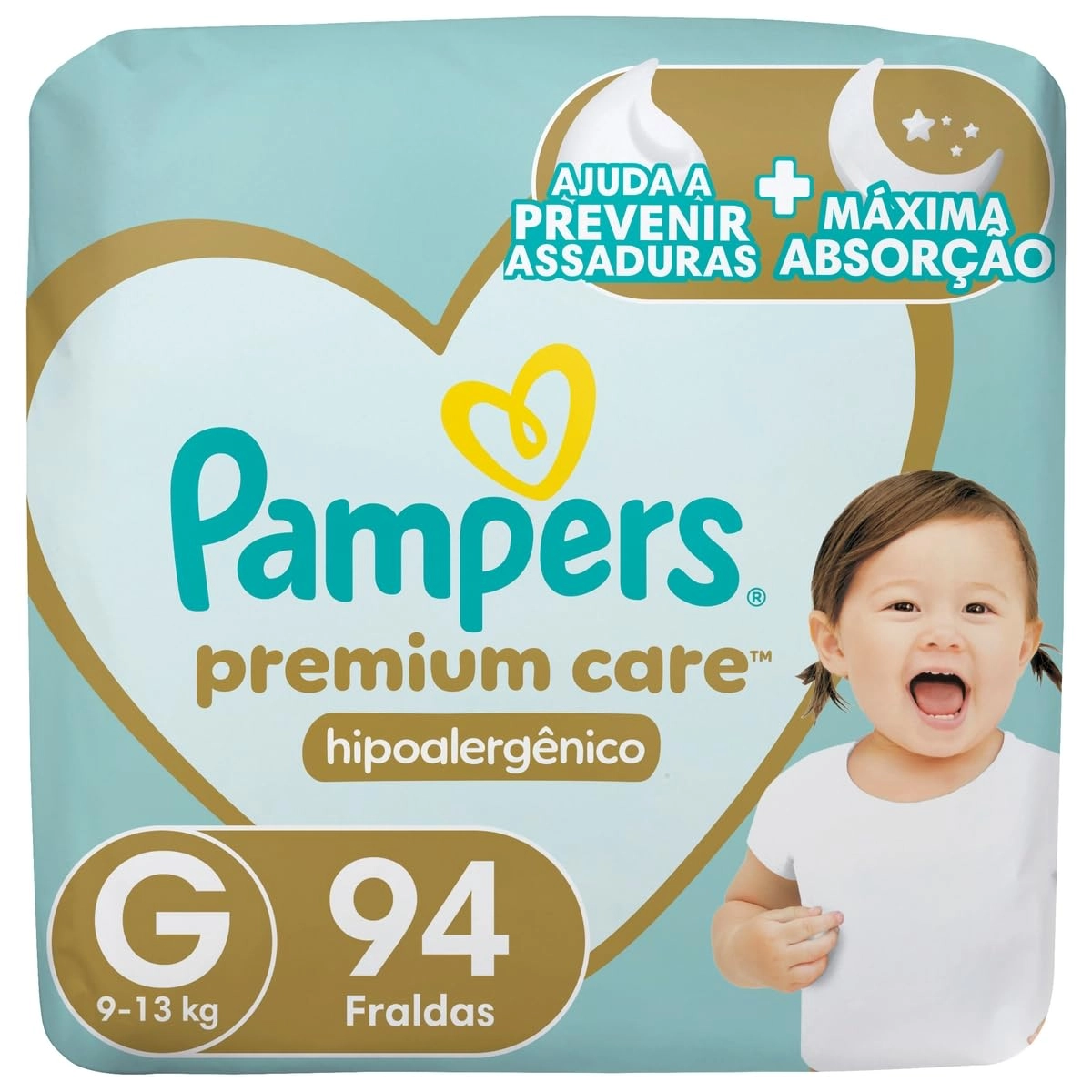 Fralda Descartável Pampers Premium Care Tamanho G 94 Unidades