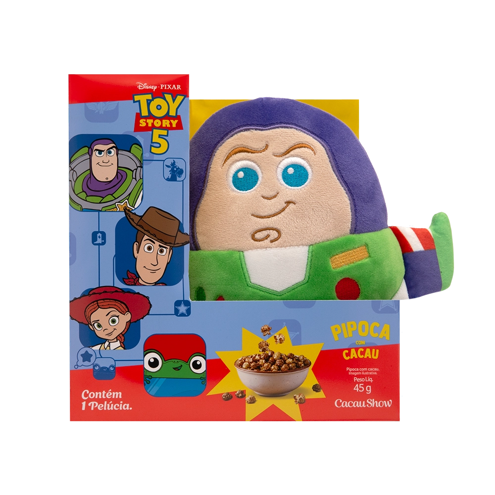 Caixa Pipoca Buzz Lightyear Toy Story 45g