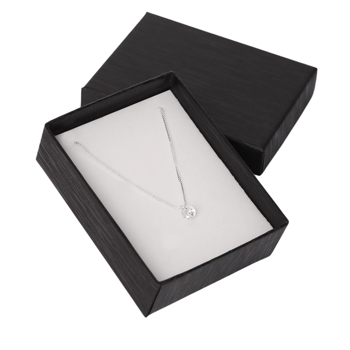Colar Feminino Prata Ponto De Luz Presente 45cm Folheado | Presente