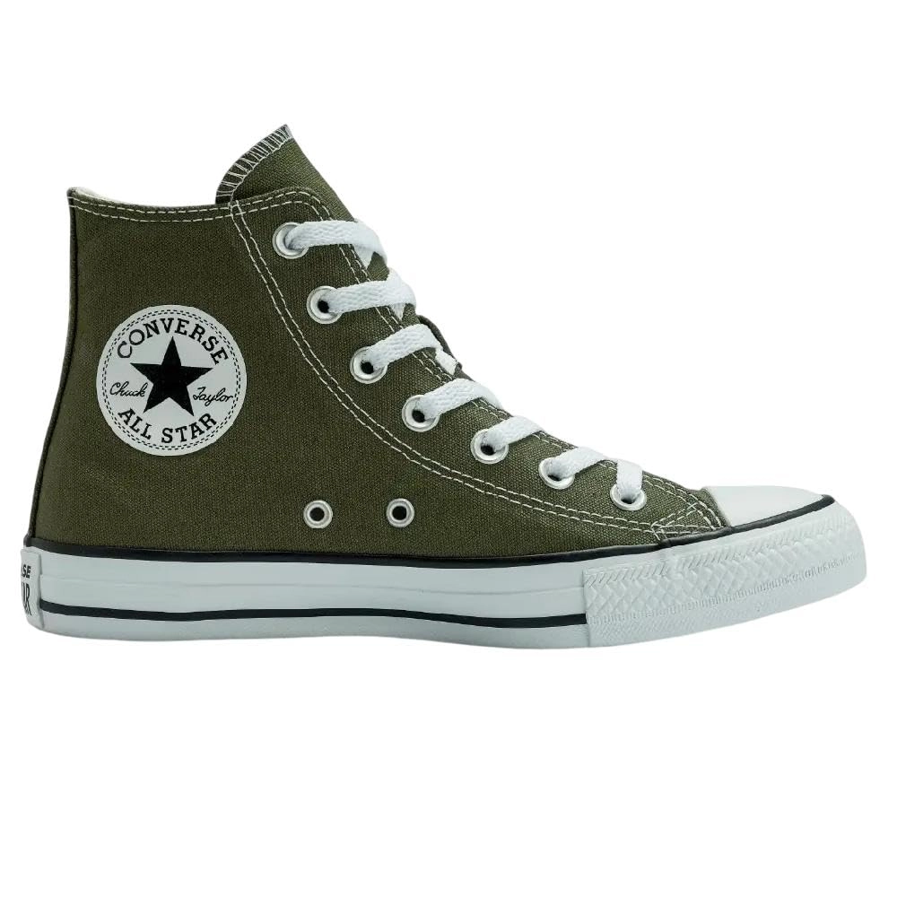 Tênis Converse All Star Chuck Taylor Cano Alto Verde Oliva