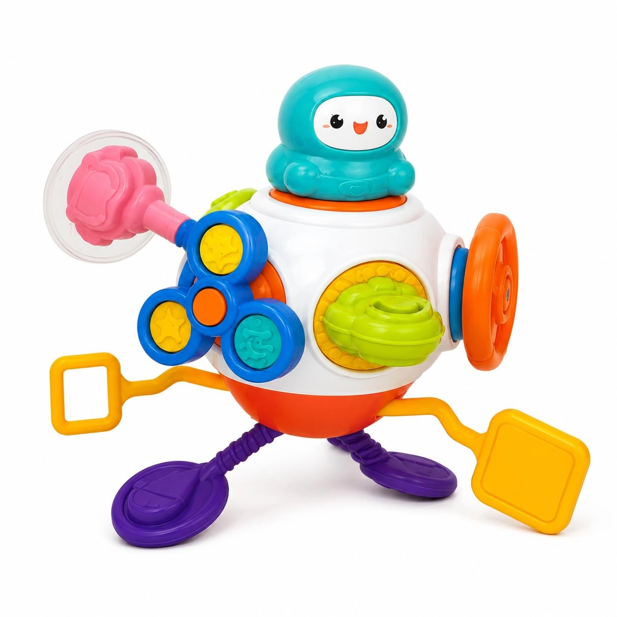 Brinquedo Sensorial Montessori 8 em 1 para Bebê com Atividades