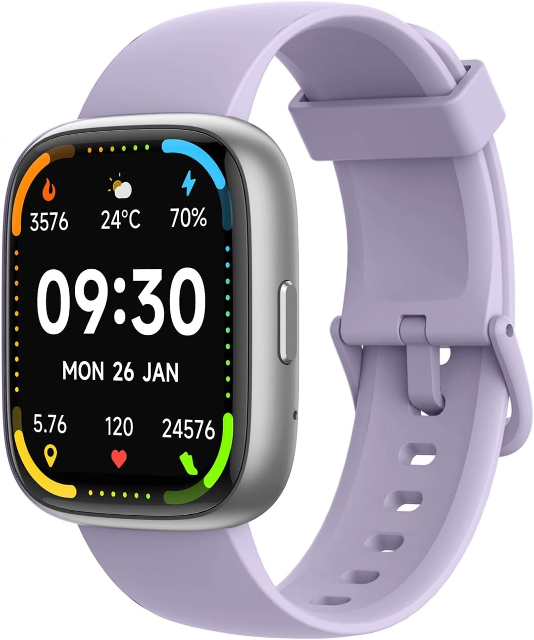 Bettdow SmartWatch, relogio smartwatch com Ecrã tátil e Alexa, à prova d'água IP68, relogio feminino e masculino, com 100+ modo esportivo e recebimento de notificações (roxo)