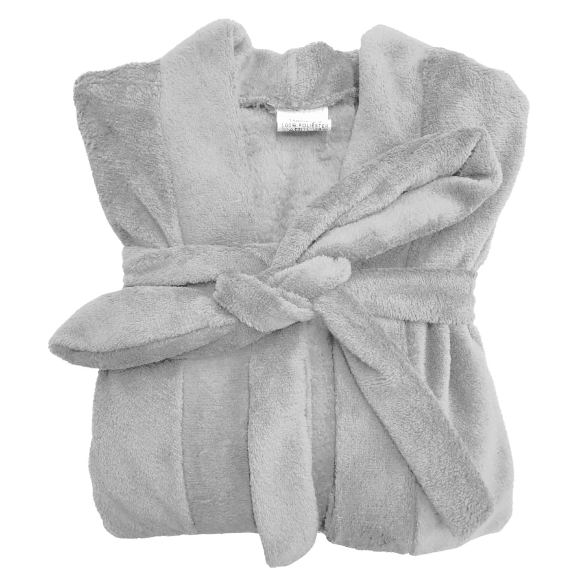 Roupão Microfibra Feminino e Masculino Adulto Robe Macio (Tam M Cinza) : Moda