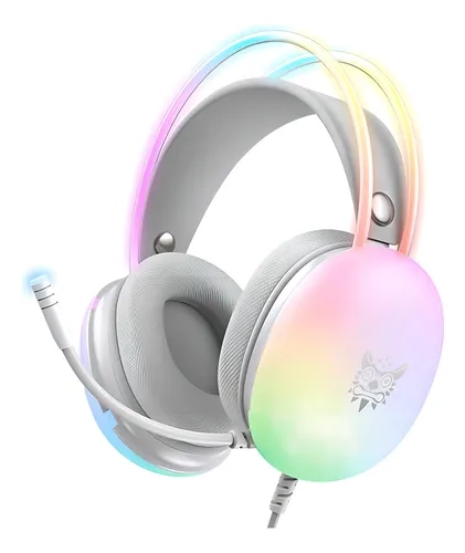 Headset Gamer Profissional Onikuma X25 Fone De Ouvido Over-ear Compatível com Ps4/ps5/xbox/one/series/pc com Luz Led RGB Plug 3.5mm com Microfone Flexível Incorporado Cabo De 2.2m Confortável