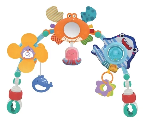 Móbile Para Carrinho e Berço com Chocalho Ocean - Maxi Baby