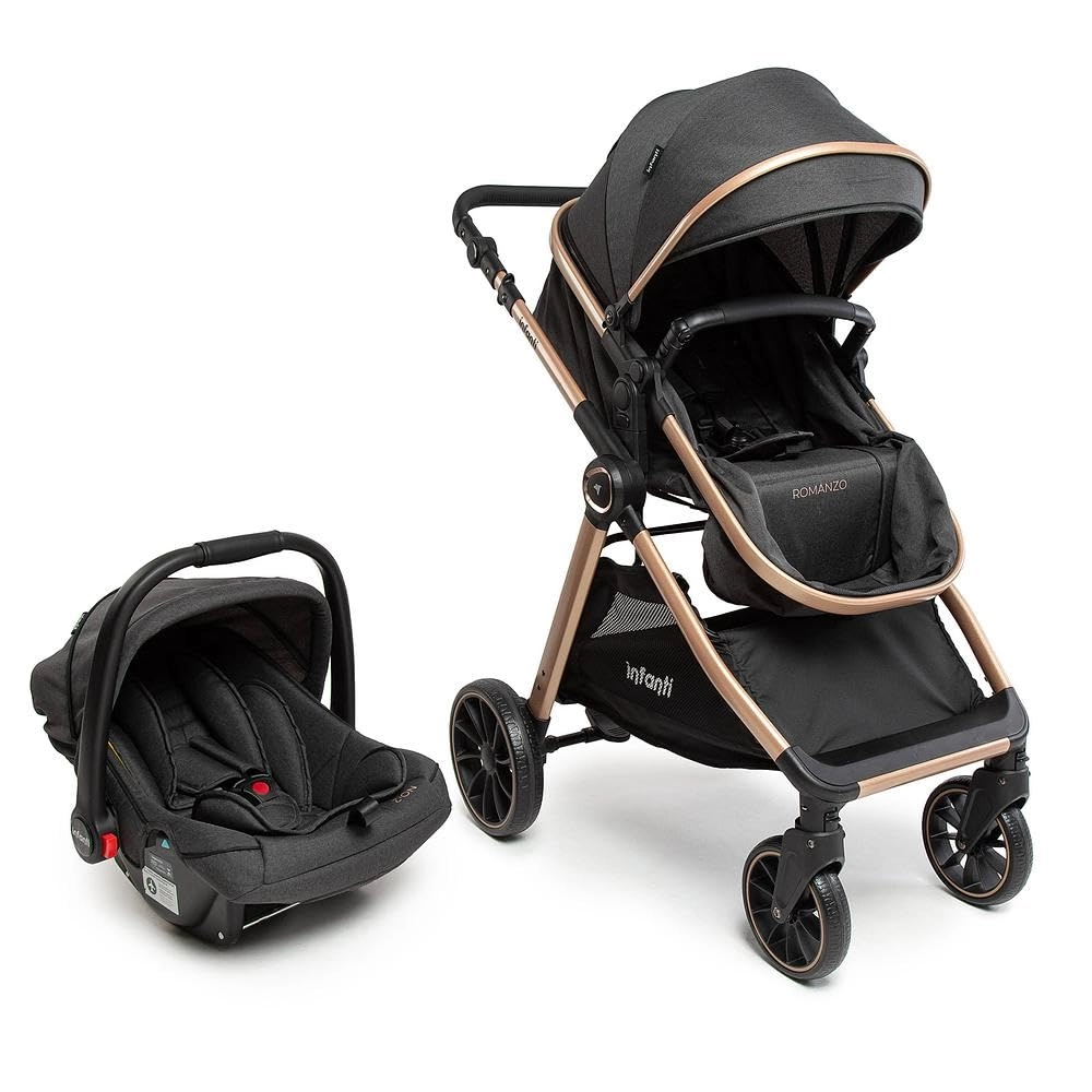 Travel System Infanti, Romanzo Duo, Preto Bronze