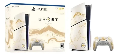 Sony Ps5 Slim Ssd 1tb Dourado Edição Ghost Of Yotei Ouro