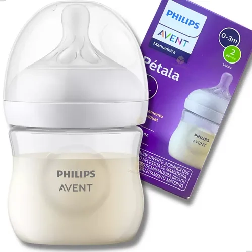 Mamadeira Avent Pétala 125ml 0m+ Bico N°2 Rn Recém Nascido