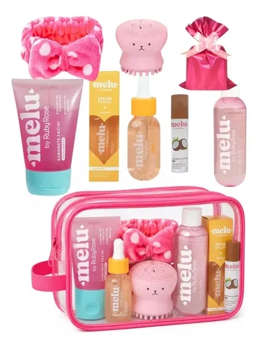 Kit Skincare Completo Adolescentes Presente Menina Melu Ruby