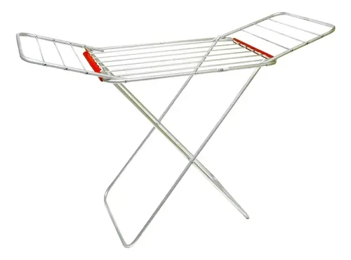 Varal De Chão Alumínio 139x56cm Com Abas Ogza