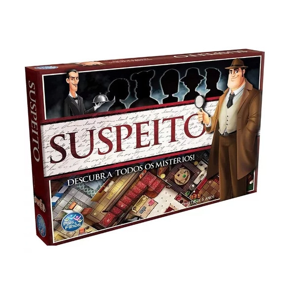 Jogo de Tabuleiro Detetive Suspeito Brinquedo Descubra os Misterios
