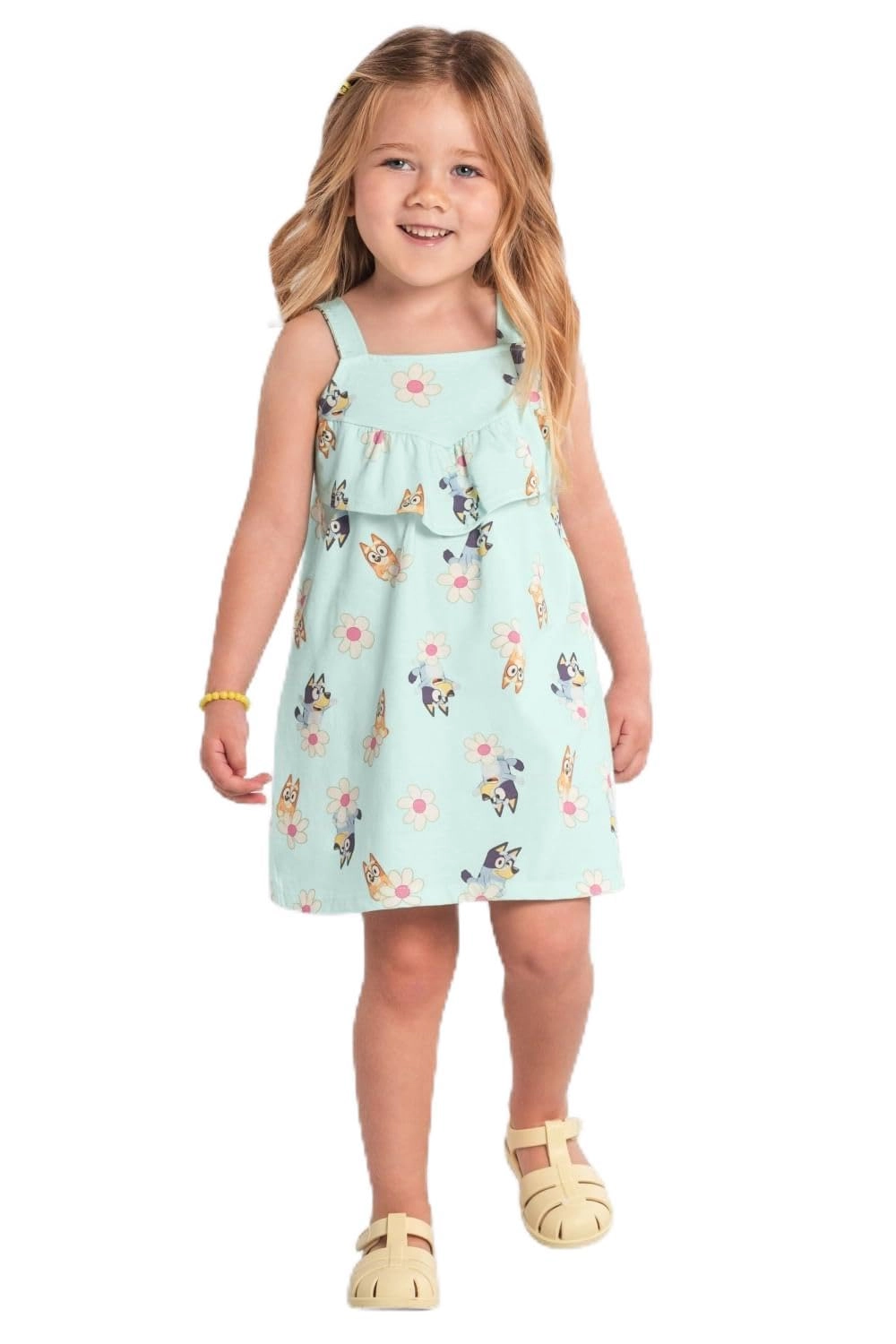 Vestido infantil menina da Bluey Brandili Rosa