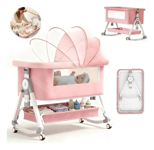 Berço Bebê Portatil Sleepguard Ajustável Mosquiteiro
