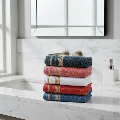 Kit Toalhas De Rosto Mão Uau Lavabo 100% Algodão Absorventes