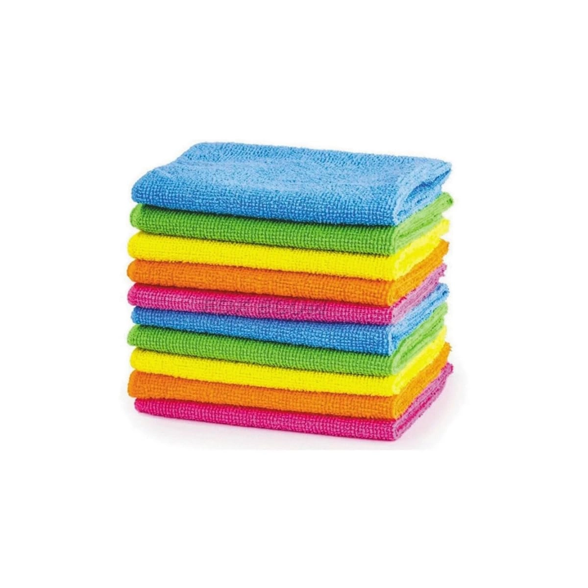 Kit 10 Pano Microfibra Flanela Multiuso Lavável Reutilizável Limpeza Automotivo Vidro Pia Alvejada Doméstica Tolha De Chão Copa Cozinha Banheiro : Casa
