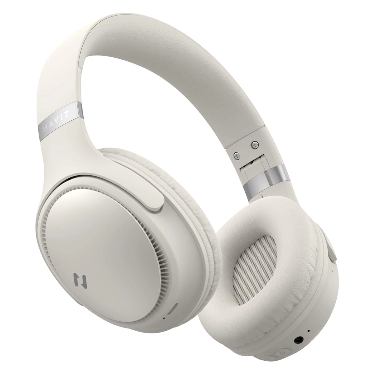 Fone de Ouvido Sem Fio Havit H630bt Bluetooth, Até 55 Horas de Duração da Bateria Bege : Eletrônicos
