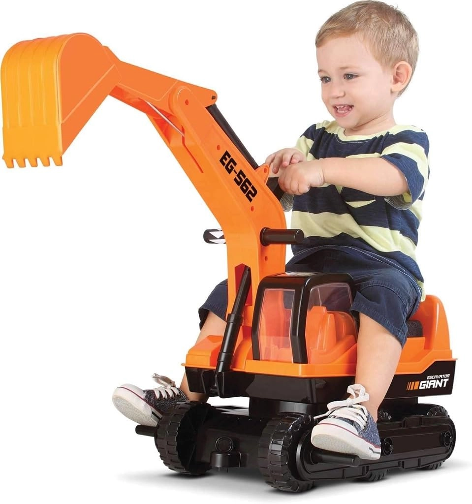 Trator Giant Escavator Até 50Kg, Roma, Multicor : Brinquedos e Jogos