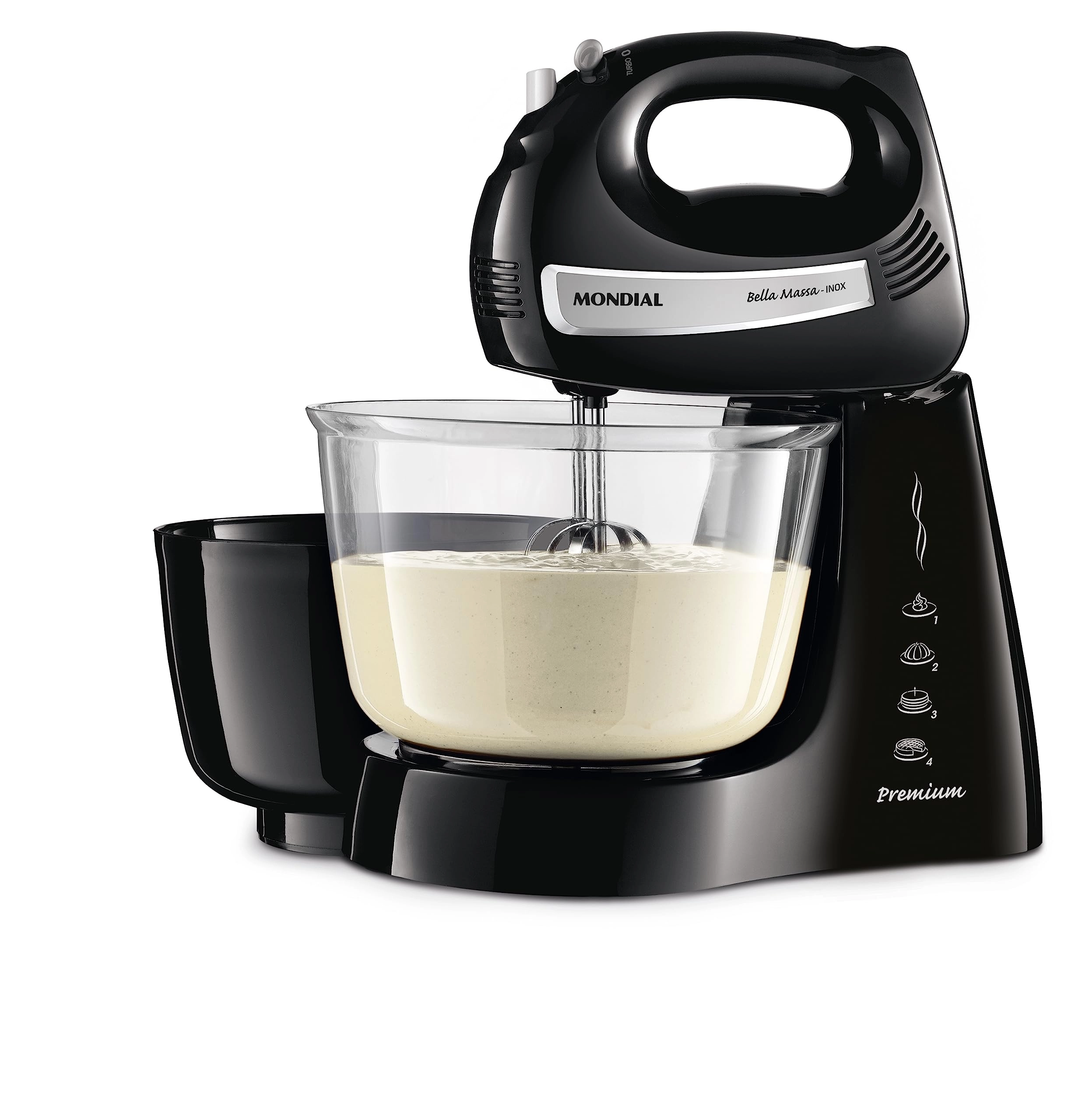 Batedeira Bella Massa, Mondial, Preto/Inox, 500W, 220V - B-23 NP