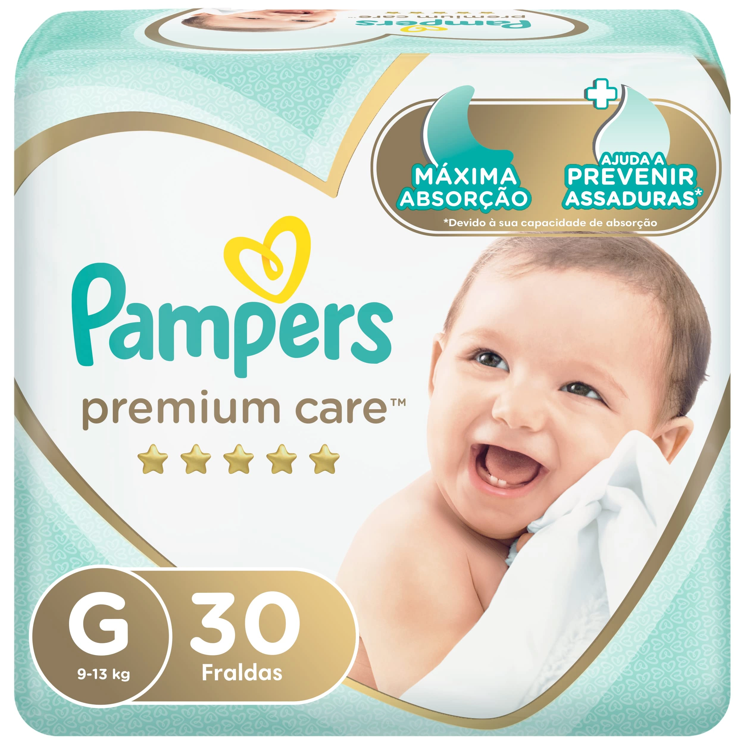 Fralda Pampers Premium Care Tamanho G 30 Unidades
