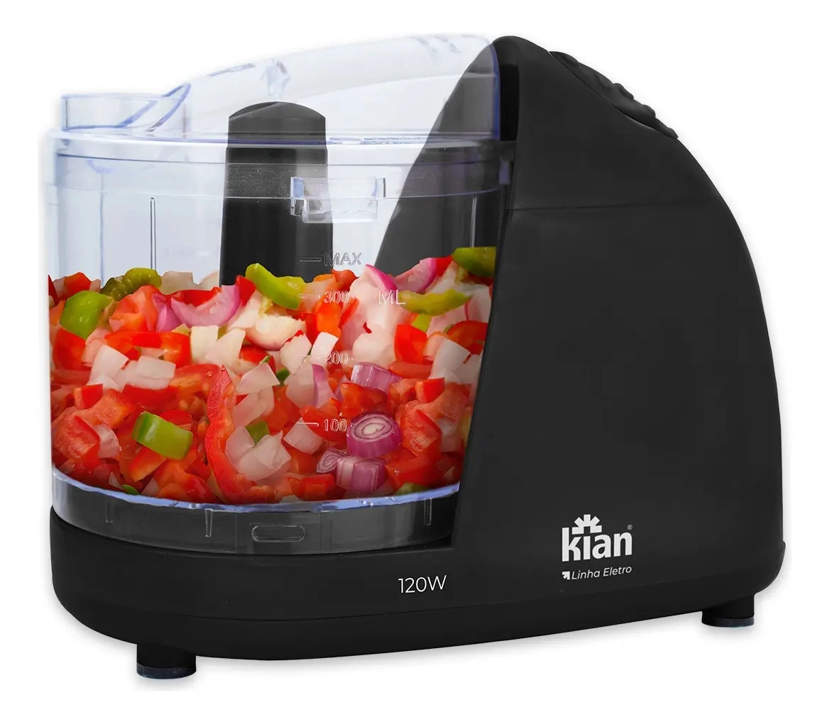 Mini processador Kian cor preto 120W 500ml