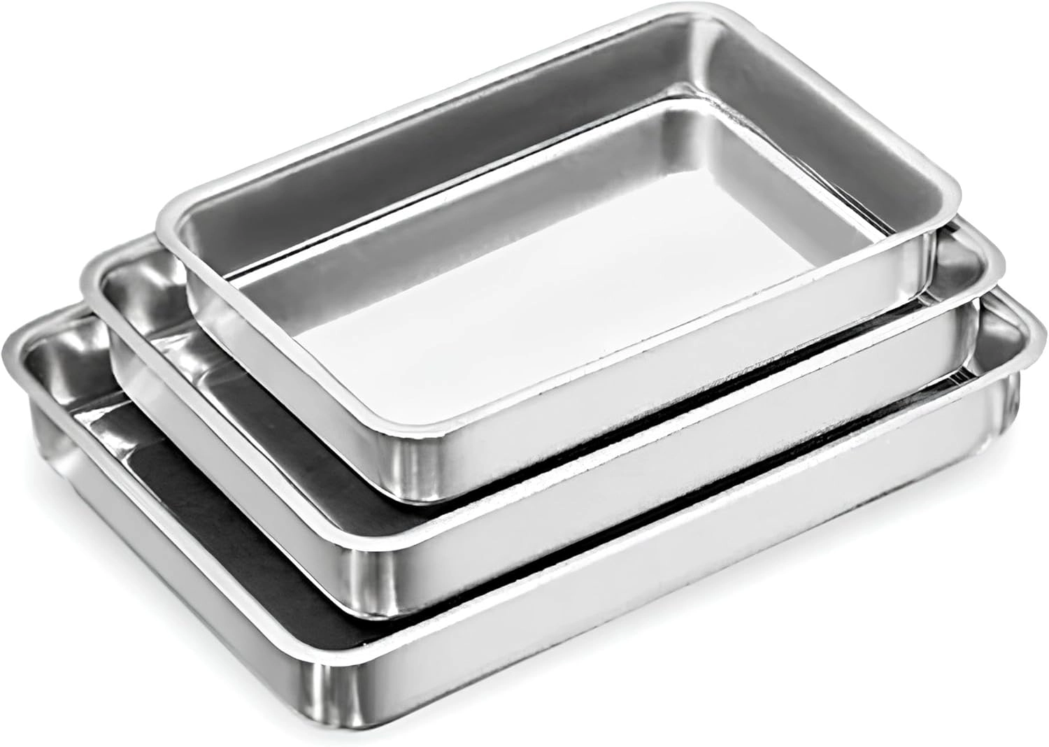 JOGO DE 3 ASSADEIRAS DE ALUMINIO