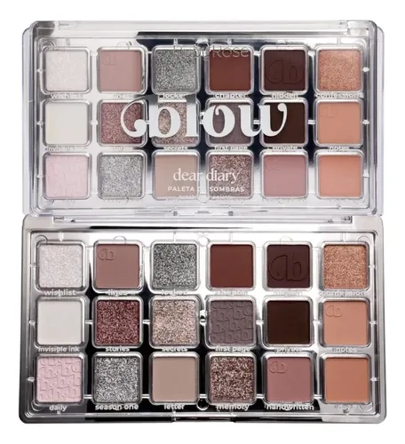 Paleta De Sombras Linha Blow Matte E Cintilantes Ruby Rose Cor 1-dear Diary