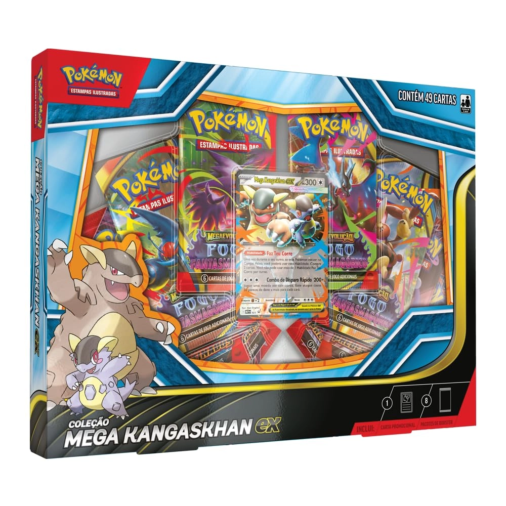 Pokémon TCG, Coleção Mega Kangaskhan ex, Carta Laminada Promocional