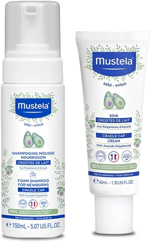 Mustela Combo Crosta Láctea - Shampoo Recém Nascido 150ml + Stelaker 40ml