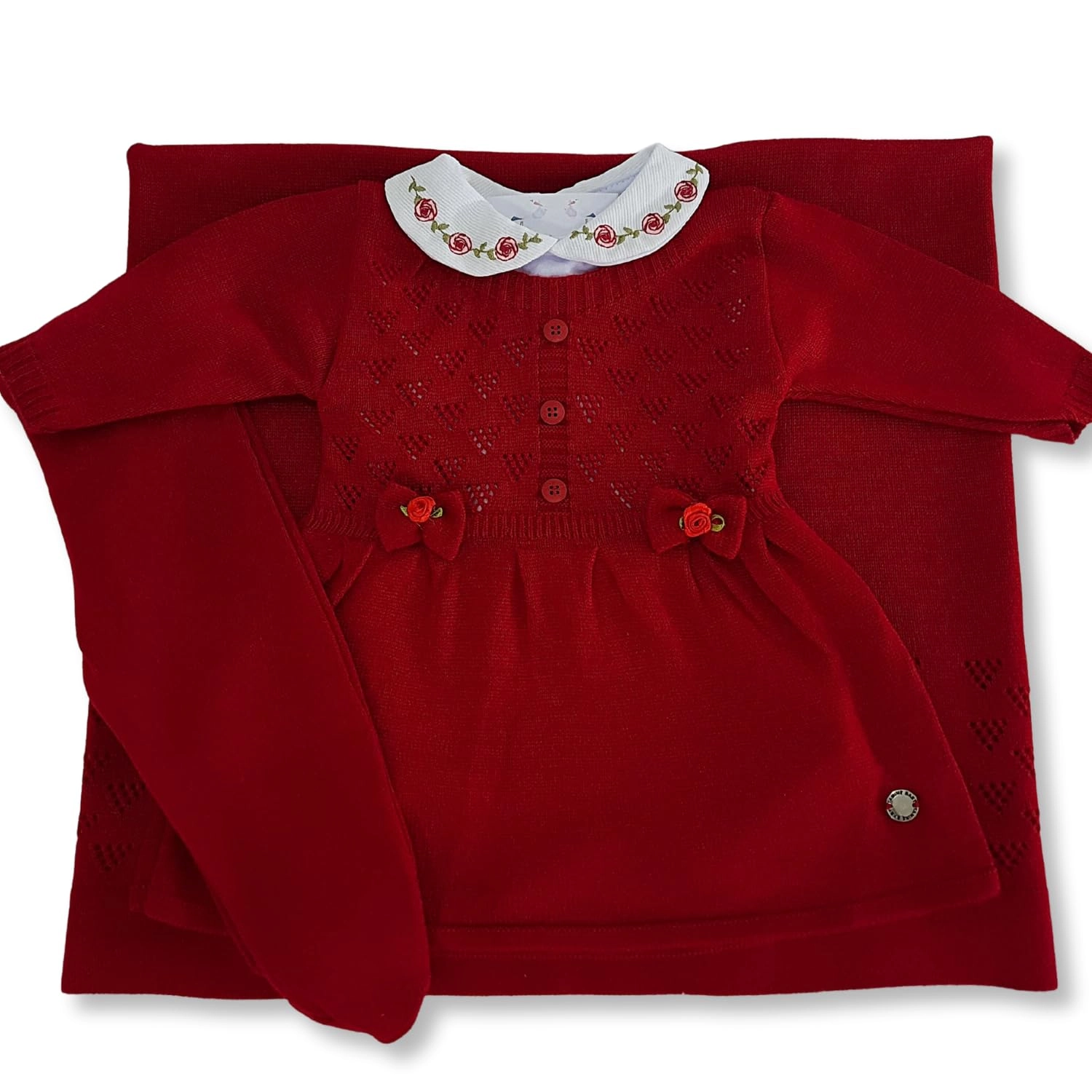 Conjunto Roupa Bebê Menina Saida Maternidade P 4 Peças 1 a 3 Meses