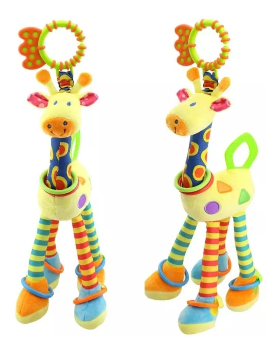 HAPPY MONKEY Girafa Mordedor COM CERTIFICAÇÃO INMETRO Multifuncional (Amarelo)