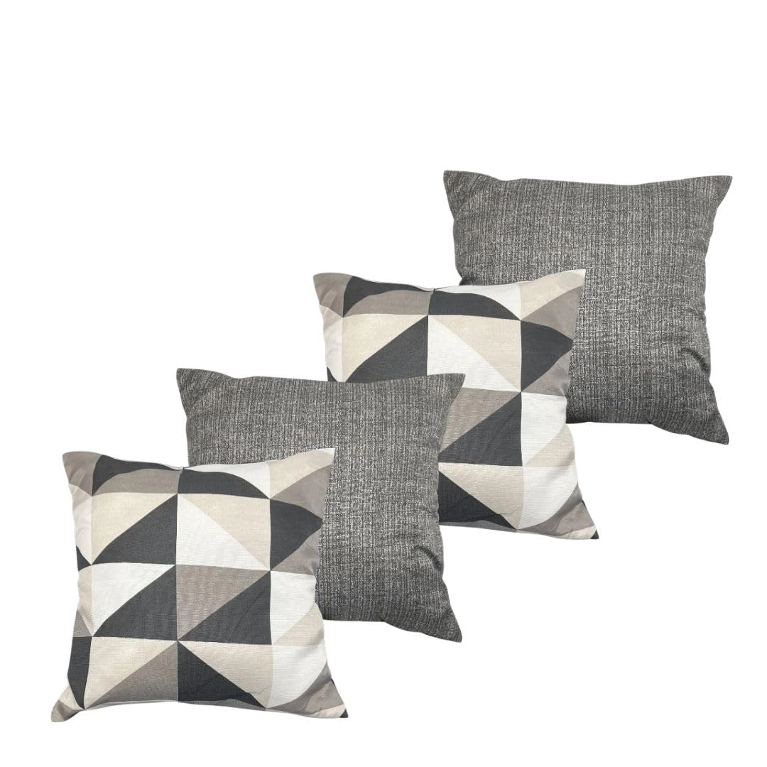 Kit Com 4 Almofadas Cheias Decorativas (Kit Almofada Decorativa - Simetria)