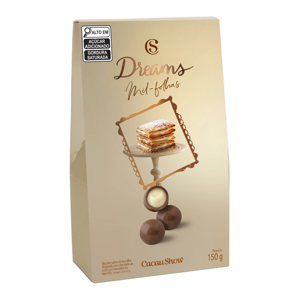 Drageado Dreams Mil-Folhas 150g