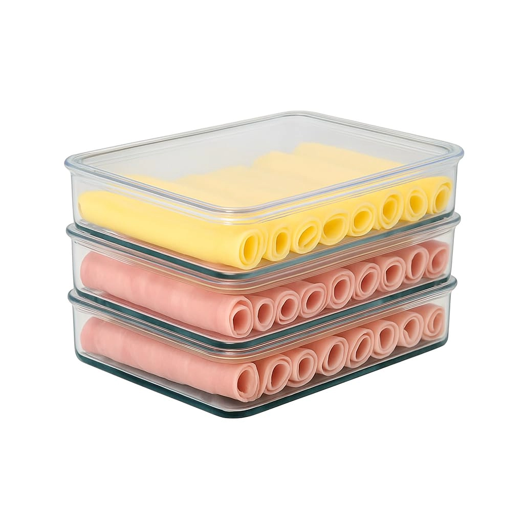 Cinquetti Porta Frios Triplo Triplex Transparente com Tampa