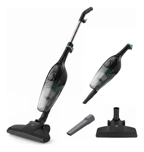 Aspirador de Pó Vertical Electrolux 1.100W STK12 cabo de 5m portátil de mão 2 em 1 potente com capacidade 1,2L filtro HEPA preto