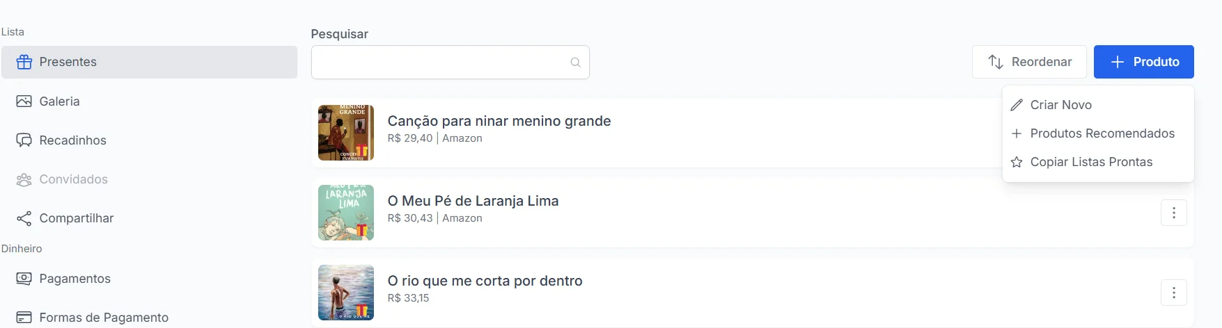 Como adicionar produtos depois de criar sua lista no Lista Ideal.